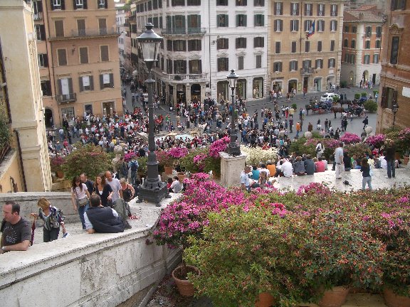 スペイン広場とスペイン階段 イタリア料理が好きなのでイタリア語を2ヶ月だけ勉強してイタリア旅行行ってきました